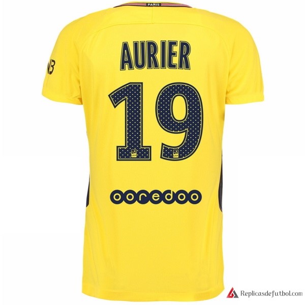 Camiseta Paris Saint Germain Segunda equipación Aurier 2017-2018